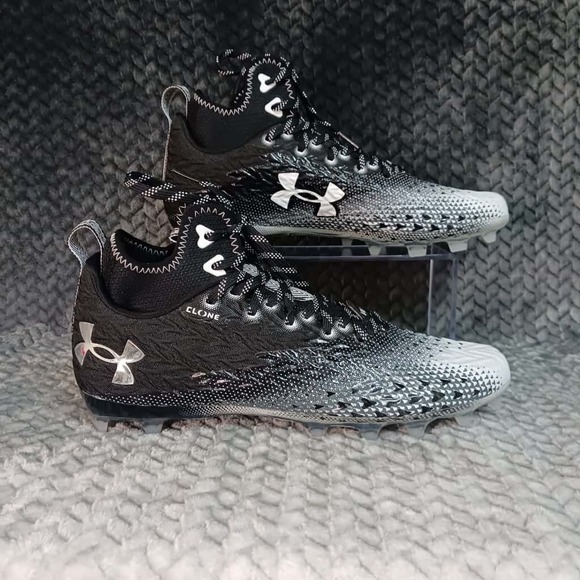 Under Armour Spotlight Clone 3.0 MC Football Cleats‎ Black Mens 3026334 Size 10